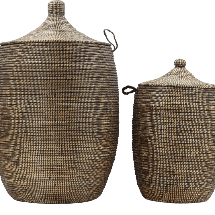 Ensemble de paniers (2) - Marron (45/35 cm)