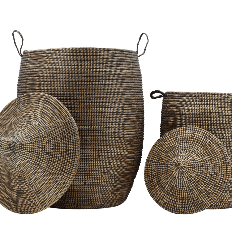 Ensemble de paniers (2) - Marron (45/35 cm)