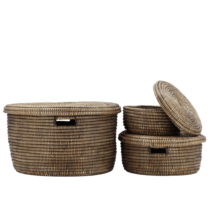 Ensemble de paniers (3) – Brun (45/35/25 cm)