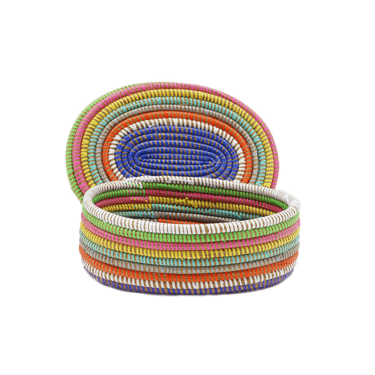 Panier arc-en-ciel, vue latérale