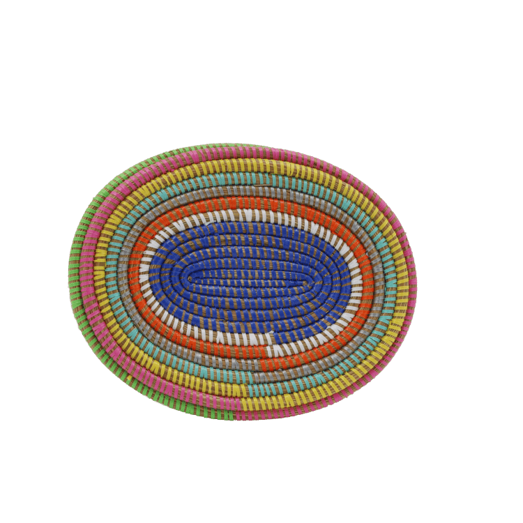 Panier arc-en-ciel, dessus