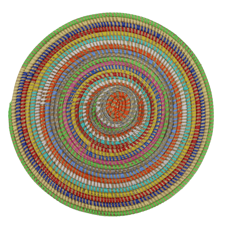 Panier Supper arc-en-ciel, vue de dessus