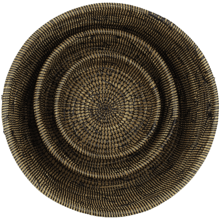 Ensemble de 3 paniers, emboîtés, vus du dessus