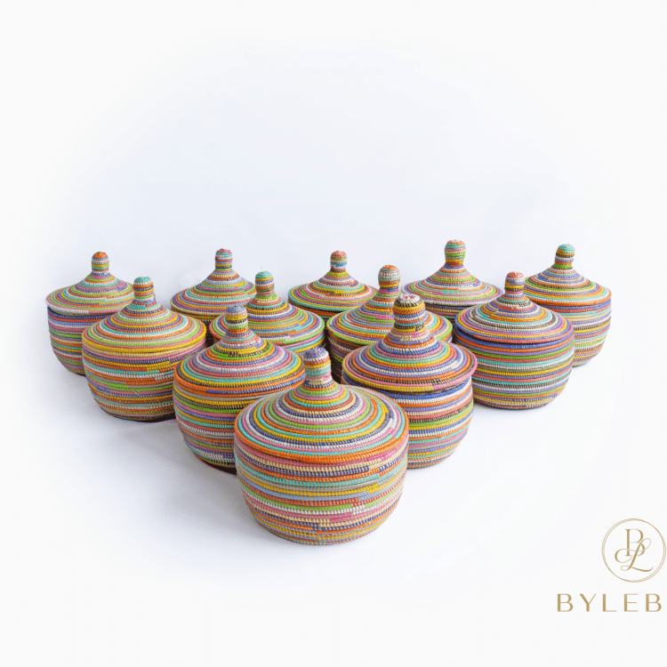 Groupe de paniers Supper arc-en-ciel