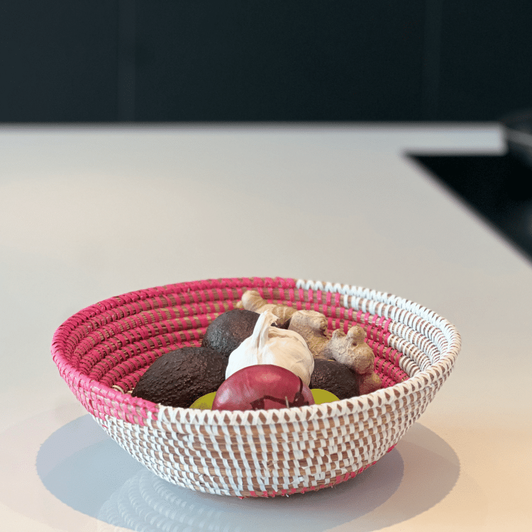 Plat rond rose (petit)