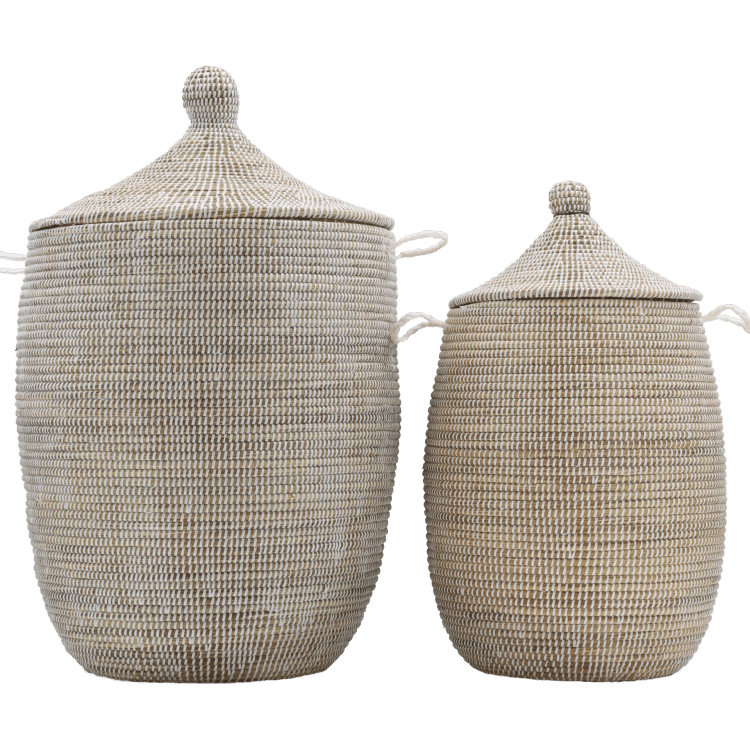 Ensemble de paniers tajine blancs