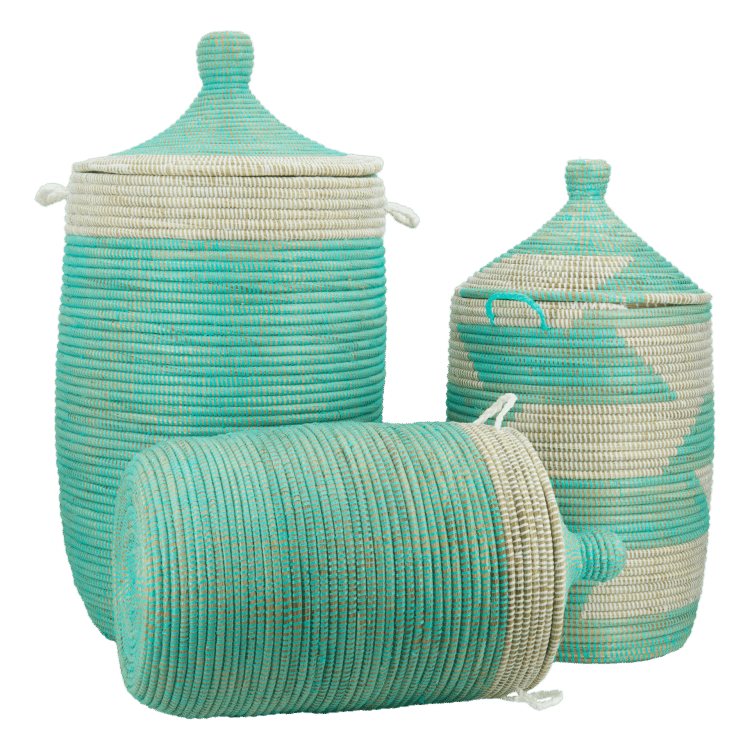Panier tajine – Trapèze (Grand) Turquoise