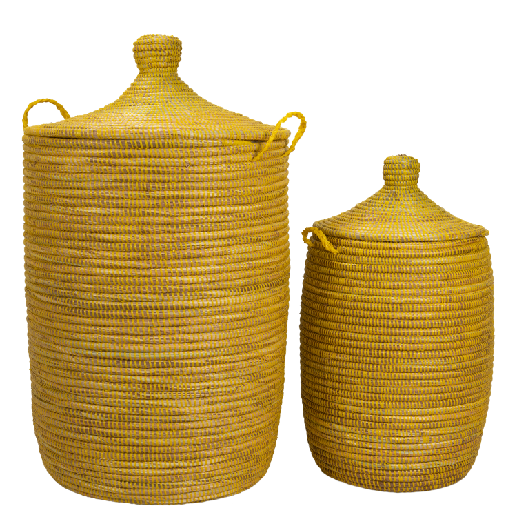 Ensemble de paniers Tajine - Jaune