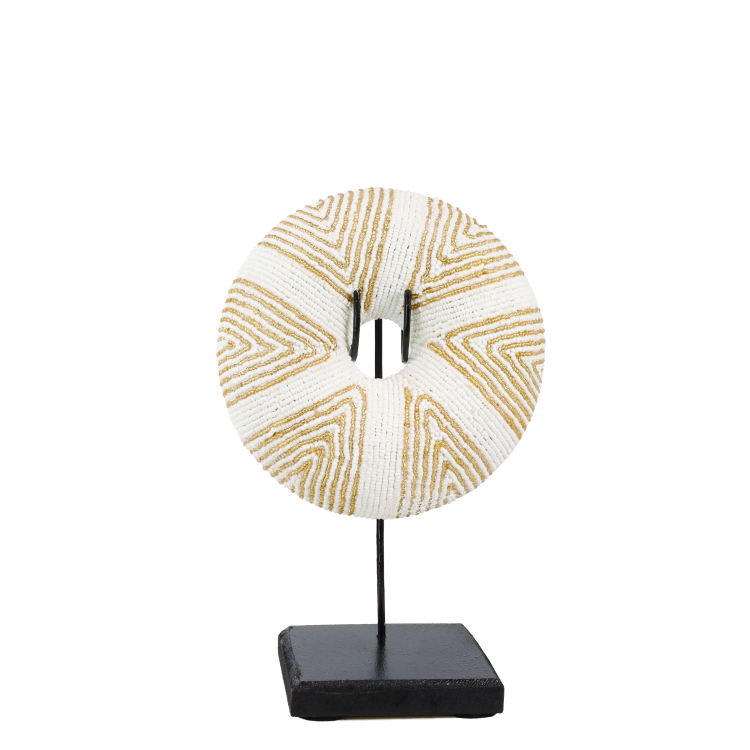 Bracelet Jonc Perlé - Or/Blanc